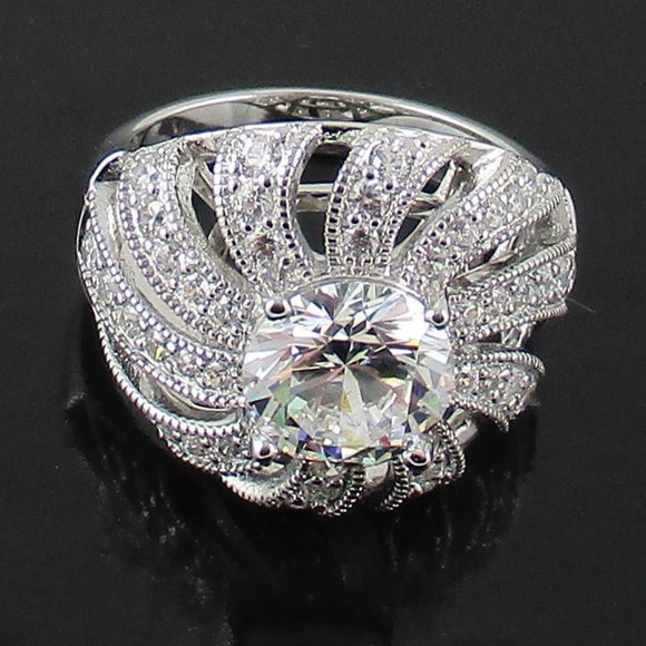 Victoria Wieck 3.89ct Absolute "Sunray" Dome Ring - Picture 4 of 7